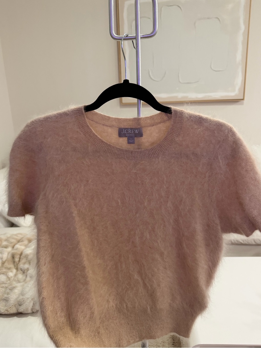 J. Crew Brushed Cashmere Tee - Picture 2 of 4